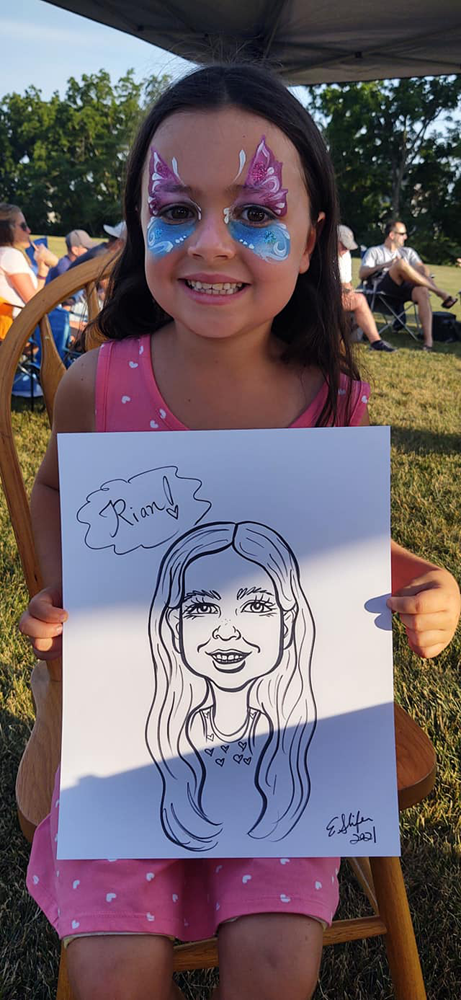 Caricature Drawing Hampton PA by Eileen Slifer, Artist