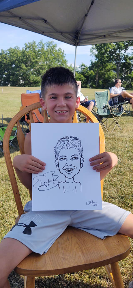 Caricature Drawing Hampton PA by Eileen Slifer, Artist