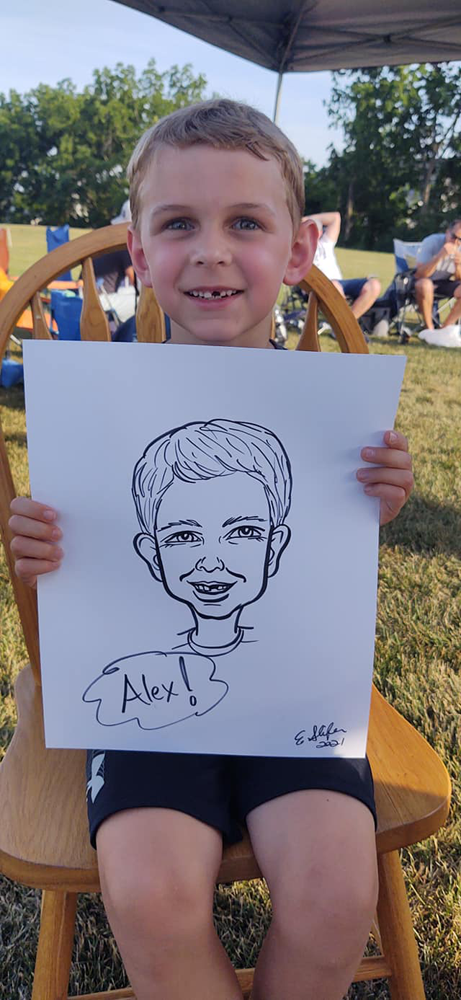 Caricature Drawing Hampton PA by Eileen Slifer, Artist