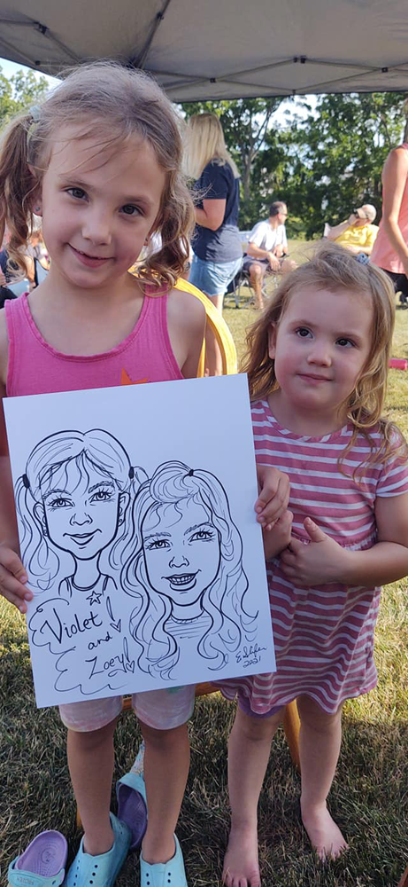 Caricature Drawing Hampton PA by Eileen Slifer, Artist