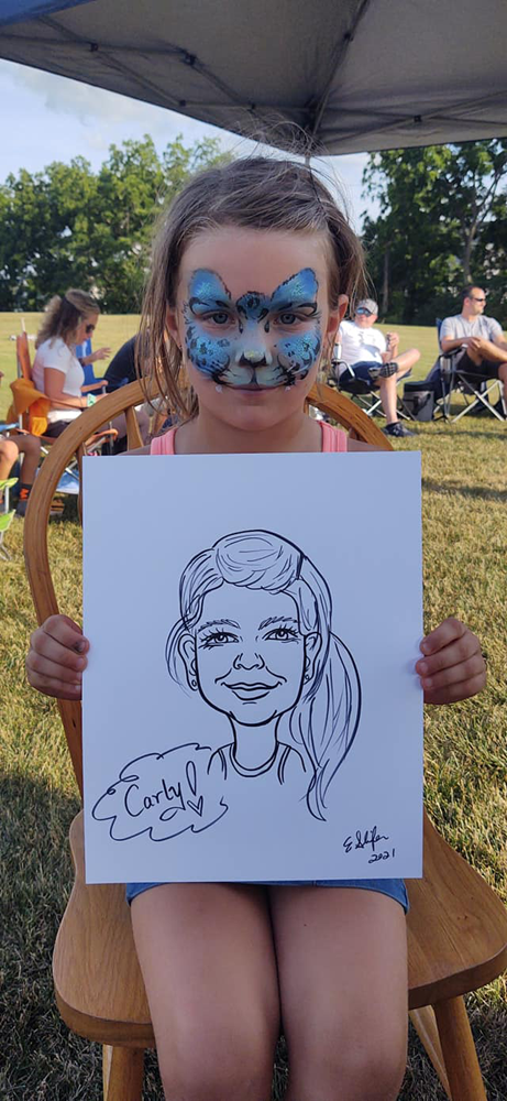 Caricature Drawing Hampton PA by Eileen Slifer, Artist