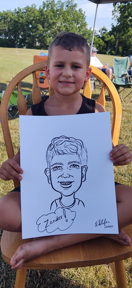 Caricature Drawing Hampton PA by Eileen Slifer, Artist